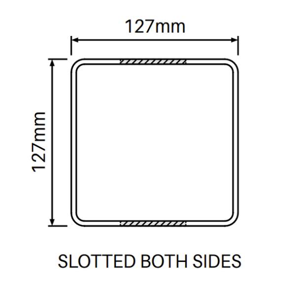 Line Post Full Privacy - 127mm x 127mm x 2500mm Long - Image 3