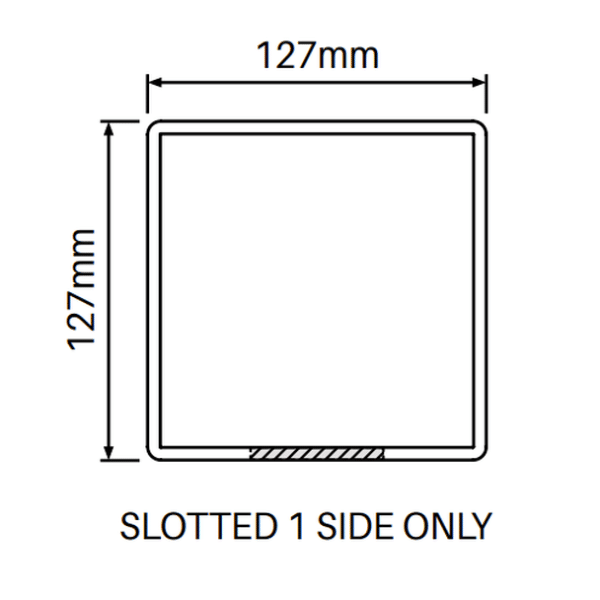Post 3 Rail Fencing for Ends (1 Way) 2050mm long 127 x 127mm - Image 3