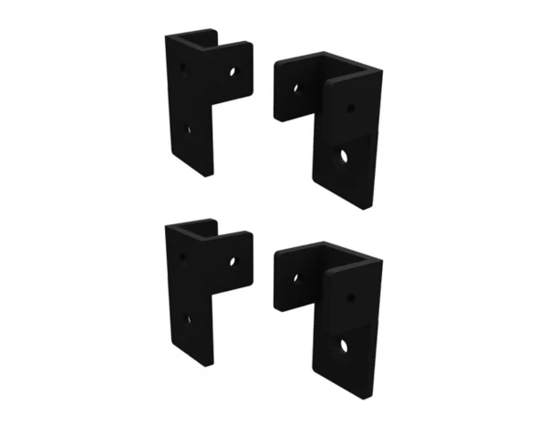 BARR Extended Fencing Brackets For Walls - 4 Pack - Choose Colour