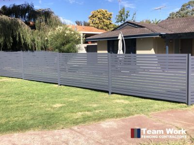 Slat Fencing Installation