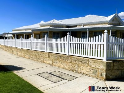 Curved Top Gothic PVC Fencing
