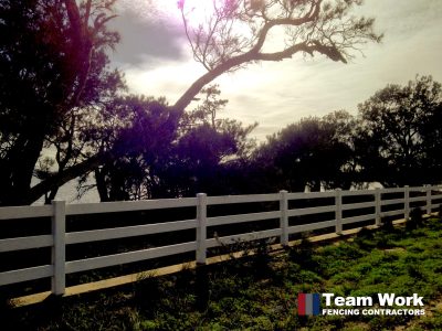 PVC Post and Rail Fencing