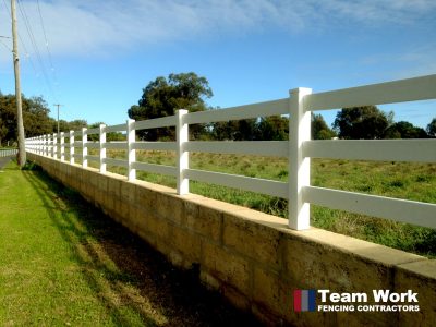 PVC Post and Rail Fencing