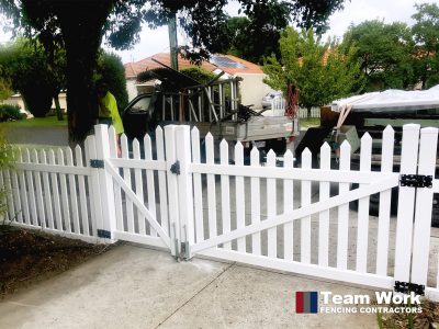 PVC Fence Gothic Scalloped