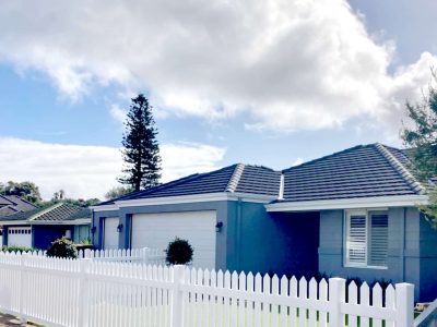 White PVC Picket Fence Perth